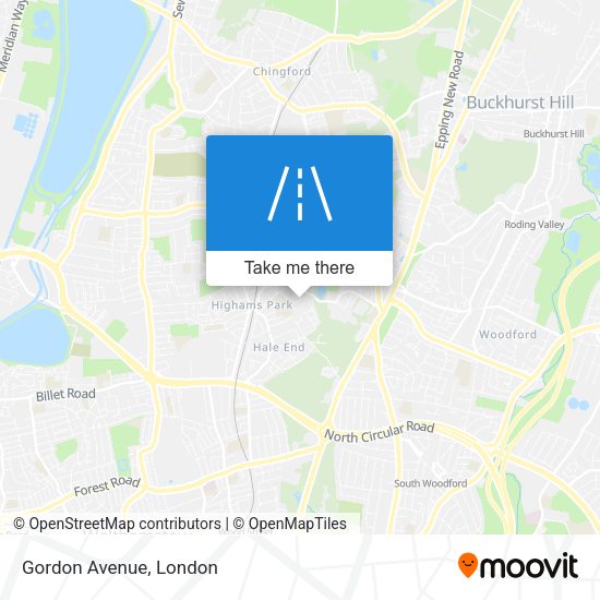 Gordon Avenue map