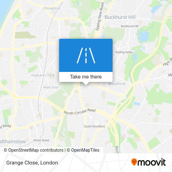 Grange Close map