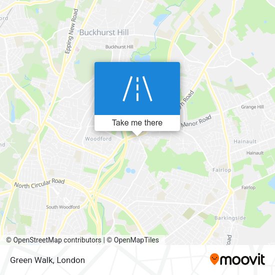 Green Walk map