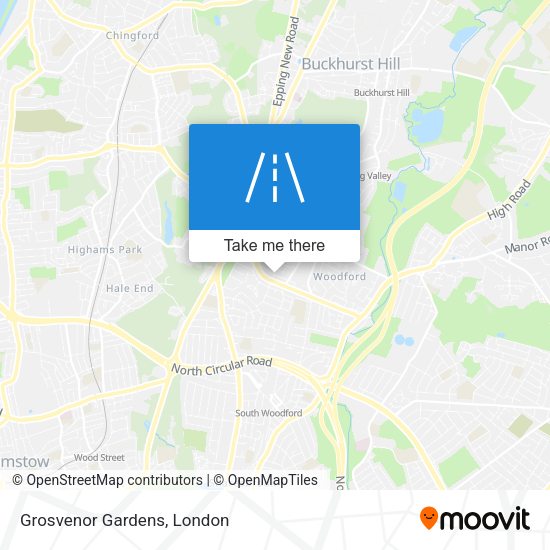 Grosvenor Gardens map