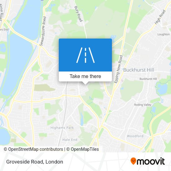 Groveside Road map