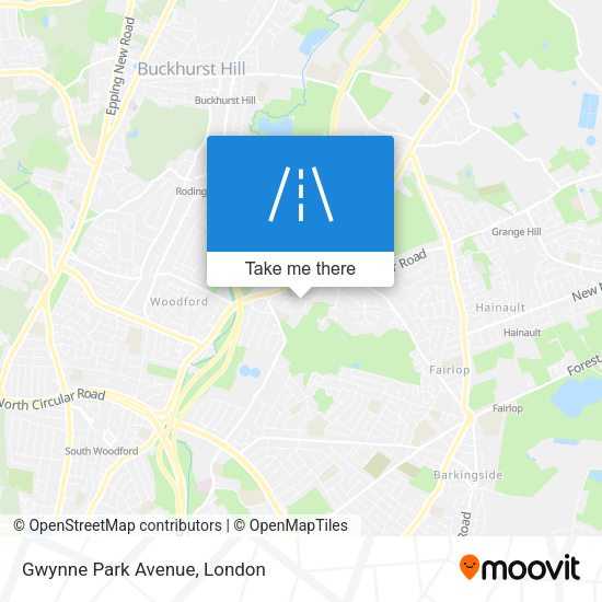 Gwynne Park Avenue map