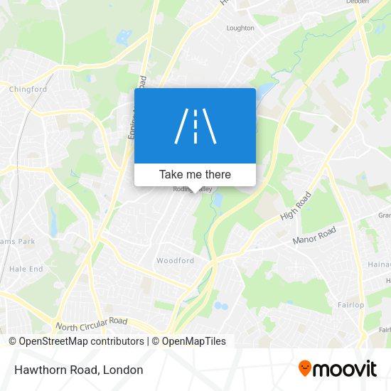 Hawthorn Road map