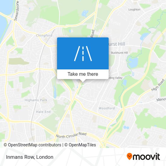 Inmans Row map