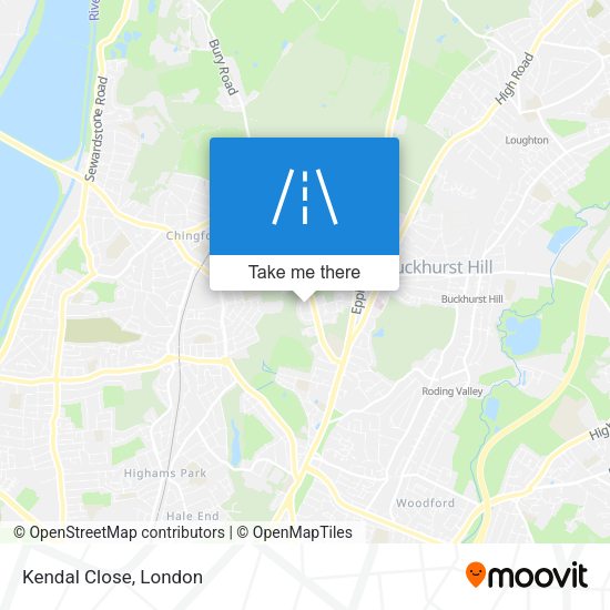 Kendal Close map