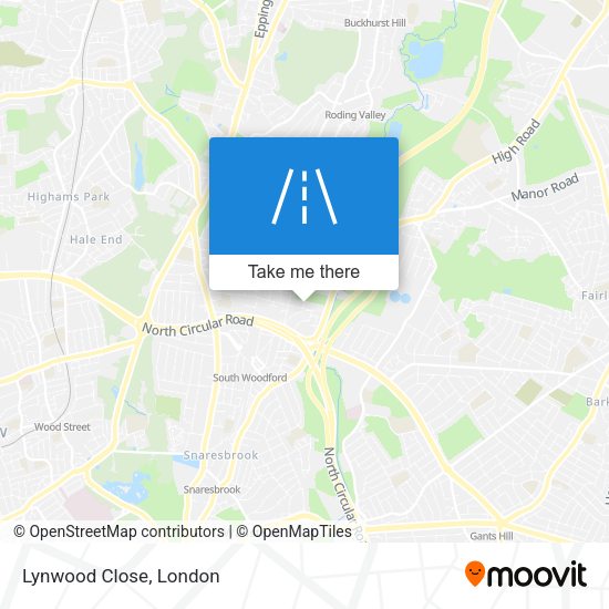 Lynwood Close map