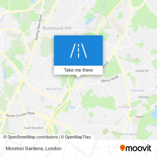 Moreton Gardens map