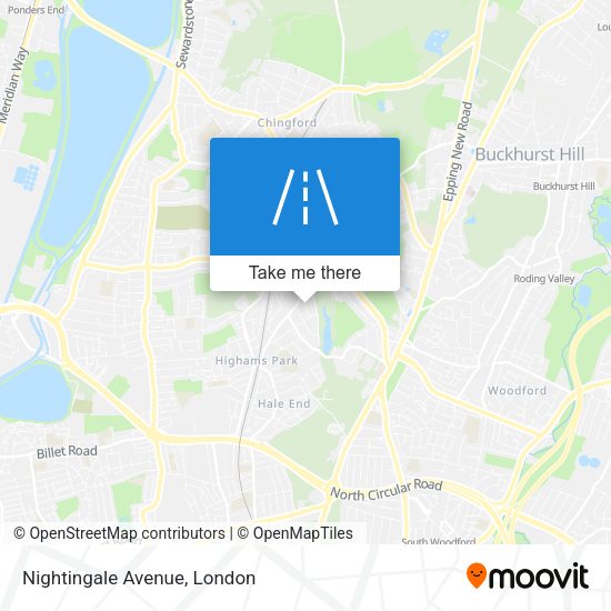Nightingale Avenue map