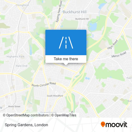 Spring Gardens map