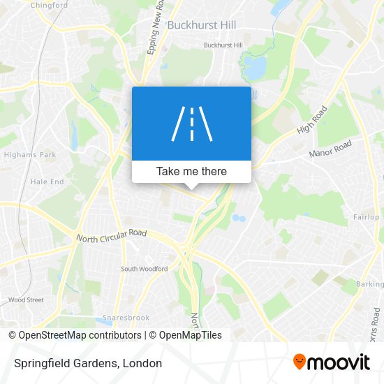Springfield Gardens map