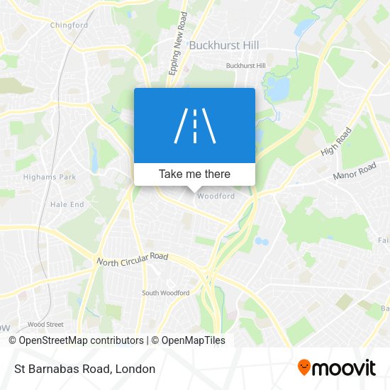 St Barnabas Road map