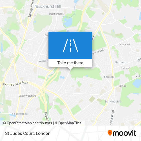 St Judes Court map