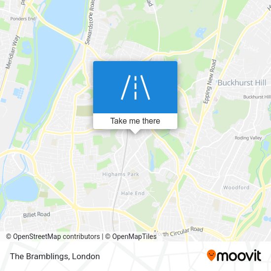 The Bramblings map