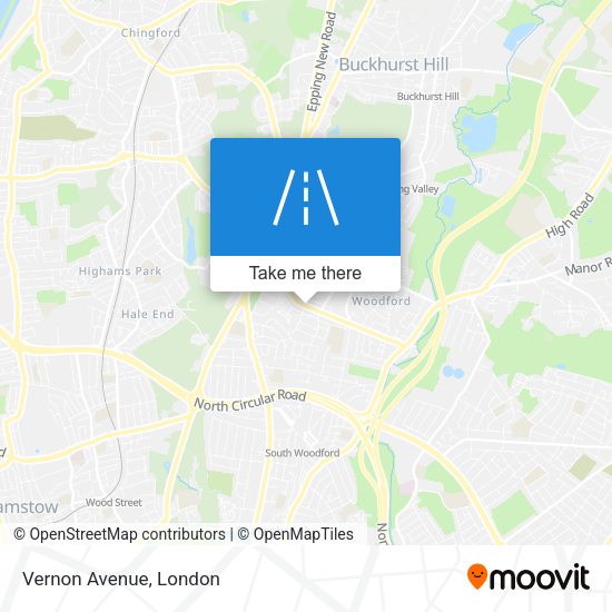 Vernon Avenue map