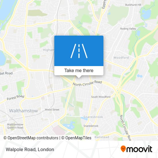 Walpole Road map
