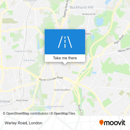Warley Road map