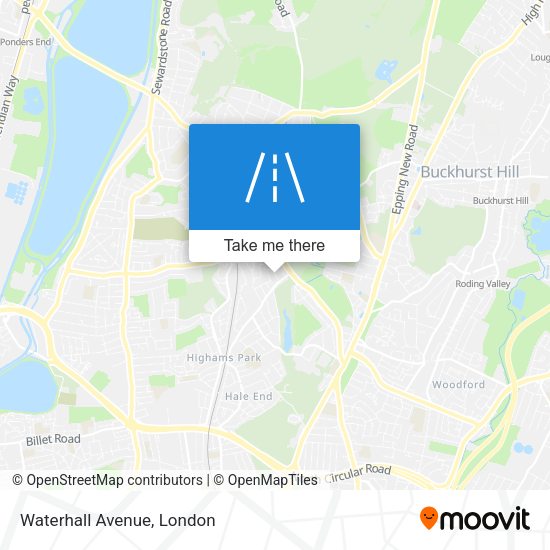 Waterhall Avenue map