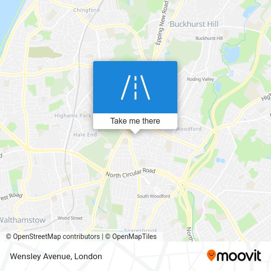 Wensley Avenue map