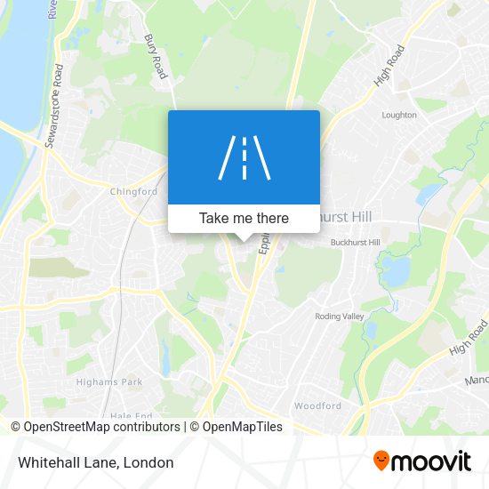 Whitehall Lane map