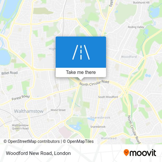 Woodford New Road map