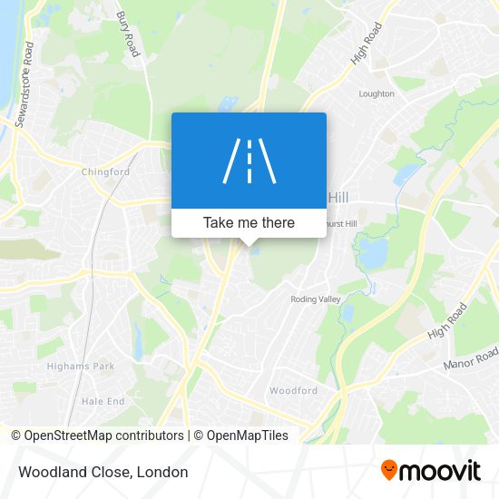Woodland Close map