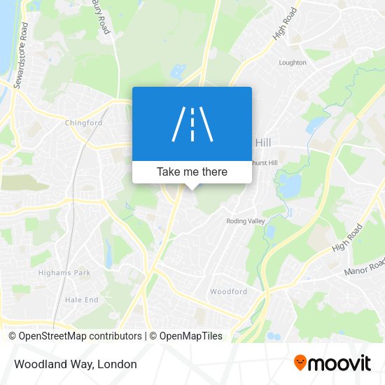 Woodland Way map