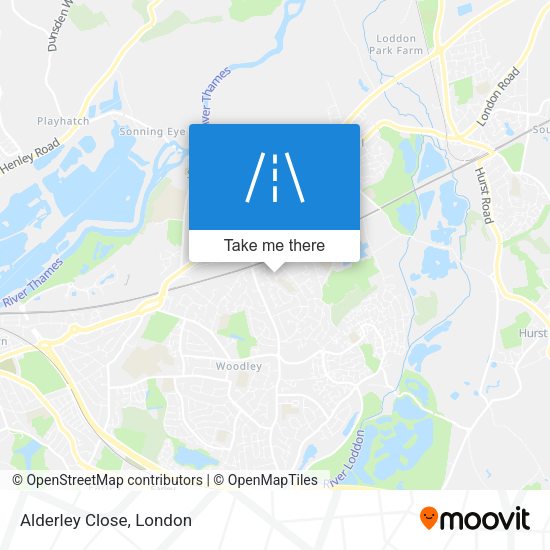 Alderley Close map