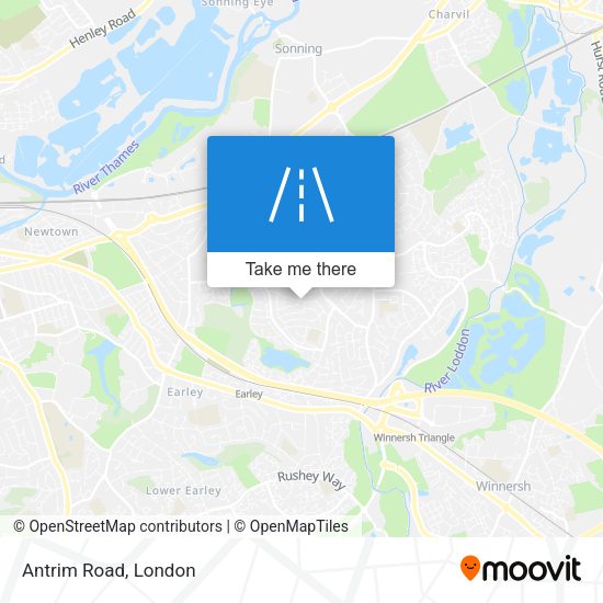 Antrim Road map