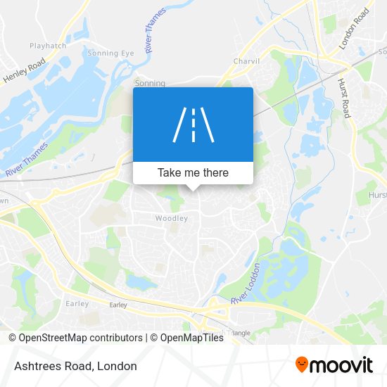 Ashtrees Road map