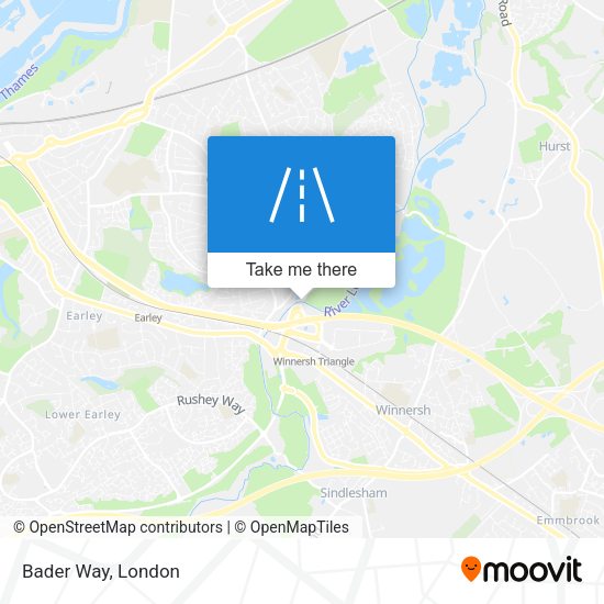 Bader Way map