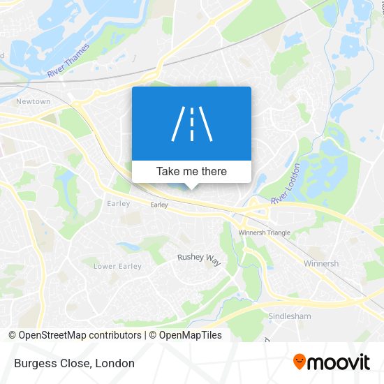 Burgess Close map