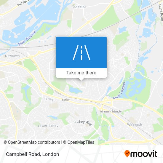 Campbell Road map