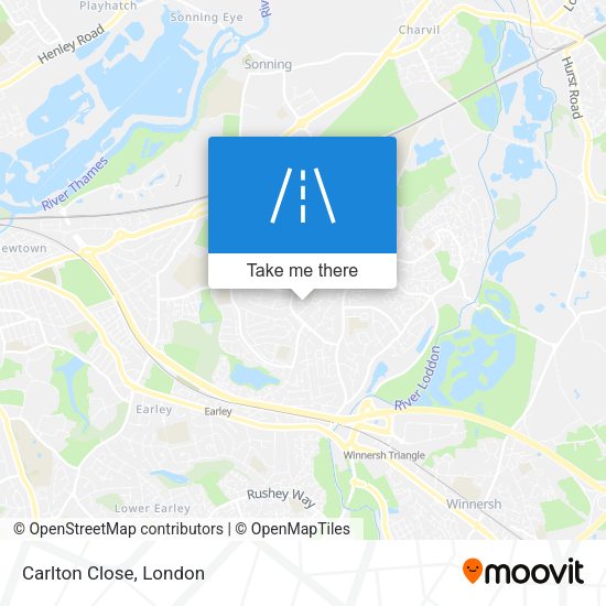 Carlton Close map