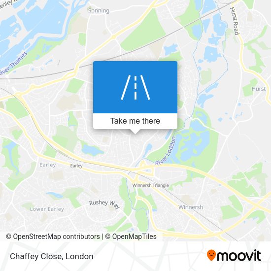 Chaffey Close map