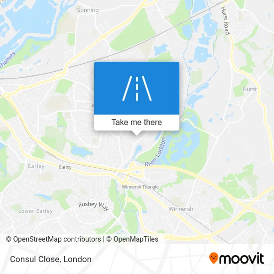 Consul Close map