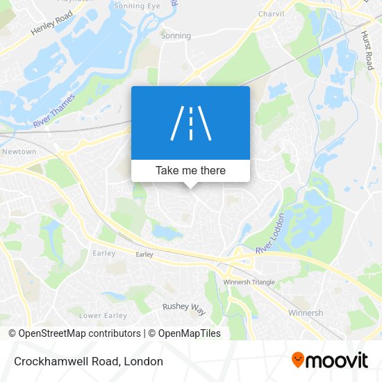 Crockhamwell Road map