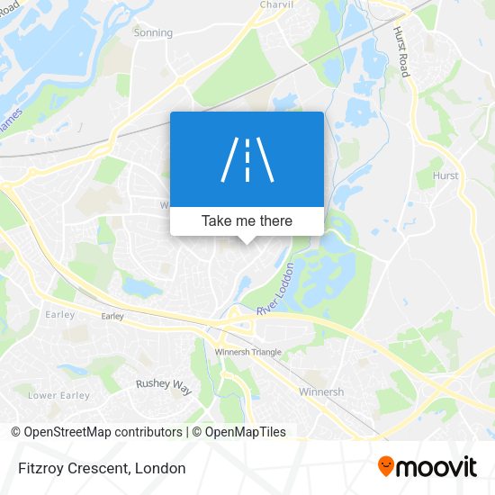 Fitzroy Crescent map