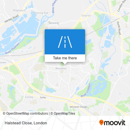 Halstead Close map