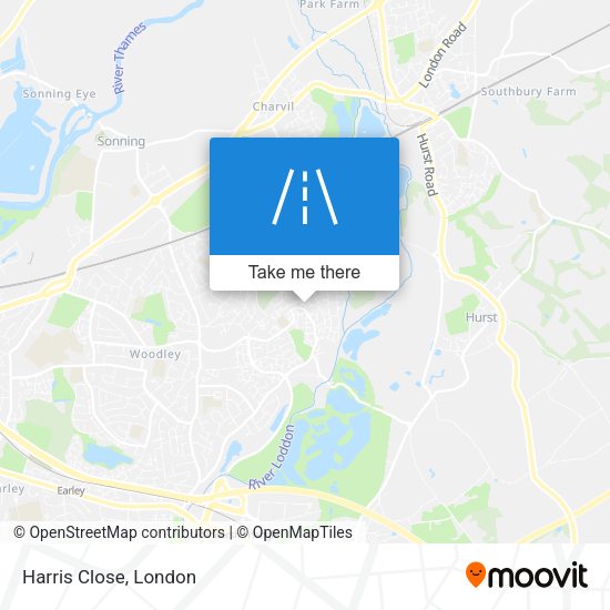 Harris Close map