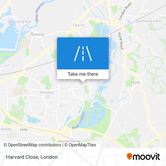 Harvard Close map