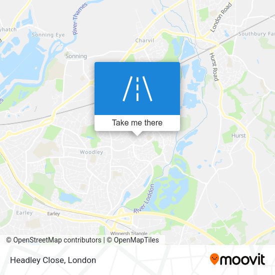 Headley Close map