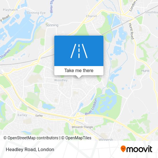 Headley Road map