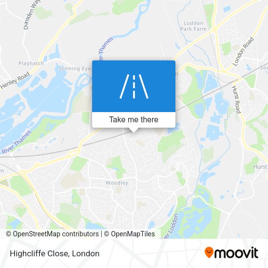 Highcliffe Close map