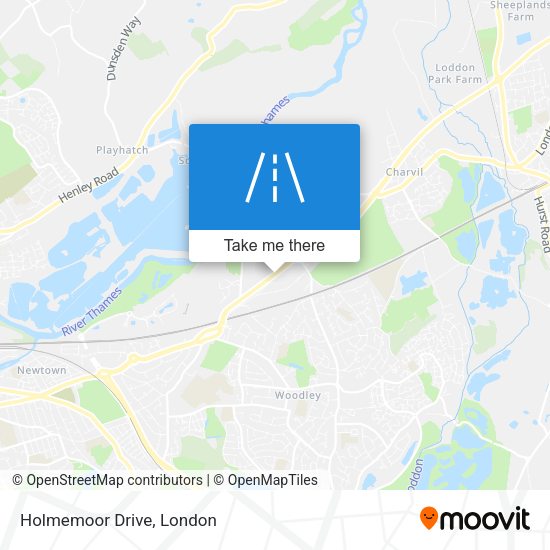 Holmemoor Drive map
