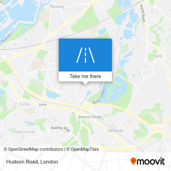 Hudson Road map