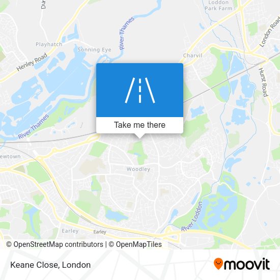 Keane Close map