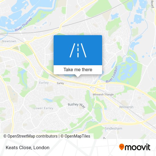 Keats Close map