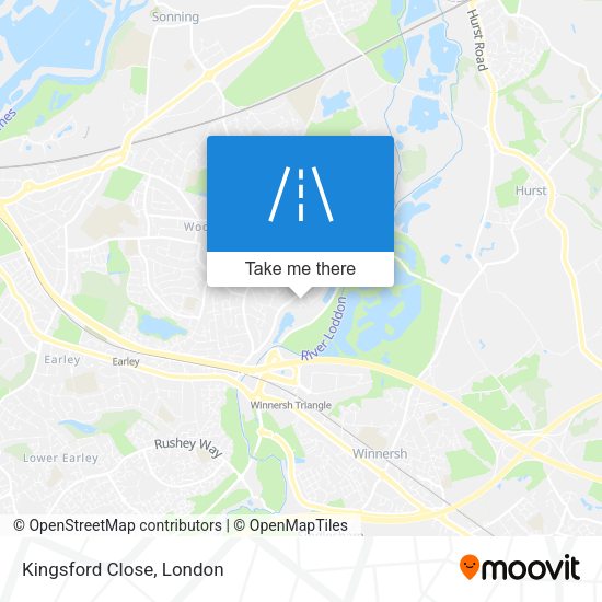 Kingsford Close map