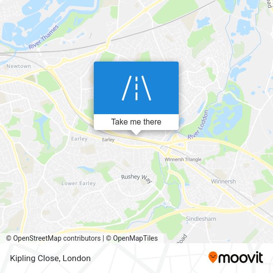 Kipling Close map