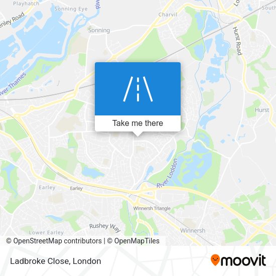 Ladbroke Close map